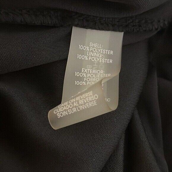 Calvin Klein Dress Womens 10 Black Floral Chiffon Ruffle Cottagecore Boho - Picture 10 of 12